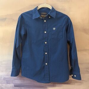 Ariat Kids Blue Button Down Shirt